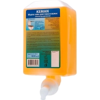 Картридж с жидким мылом KEMAN гель д/тела,волос пенн 1000мл_КК 100042-А1000