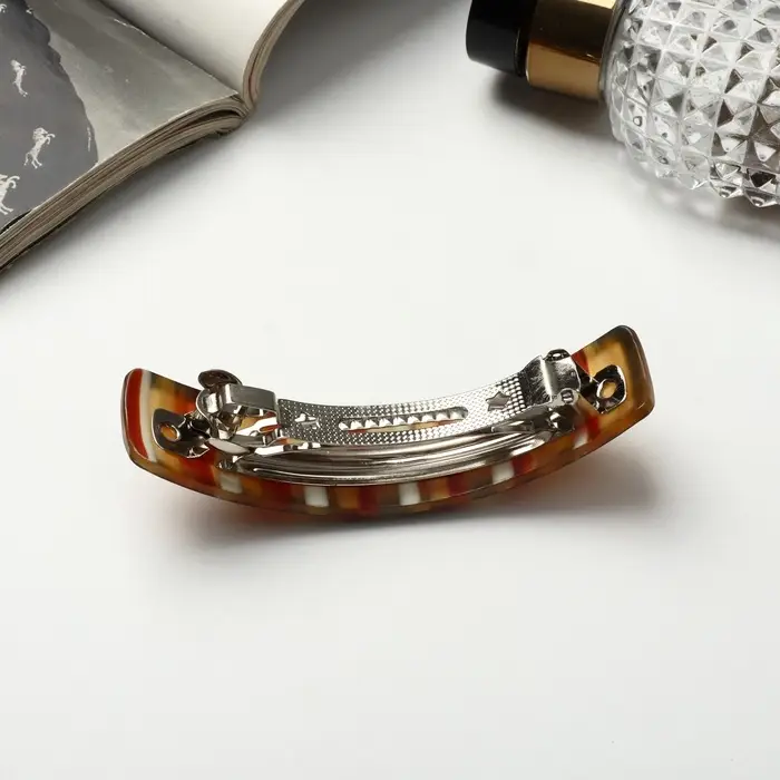 Заколка - автомат для волос «Авиор», полосы, 9 см, МИКС Заколка - автомат для волос «Авиор», полосы, 9 см, МИКС