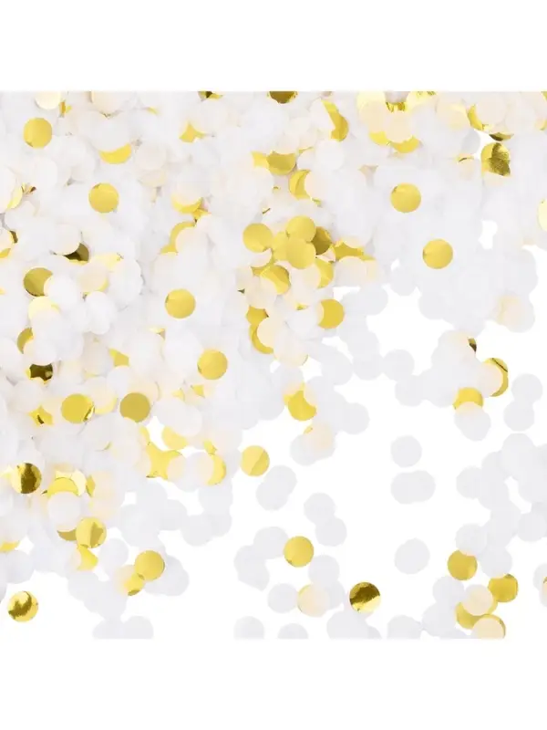 Конфетти «Круг», фольга и тишью, золотой МИКС, металлик, 1 см, 50 г