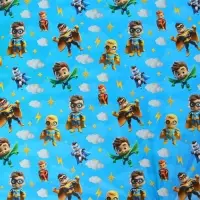 Бумага упаковочная, глянцевая &laquo;Супергерои&raquo; 70&times;100 см