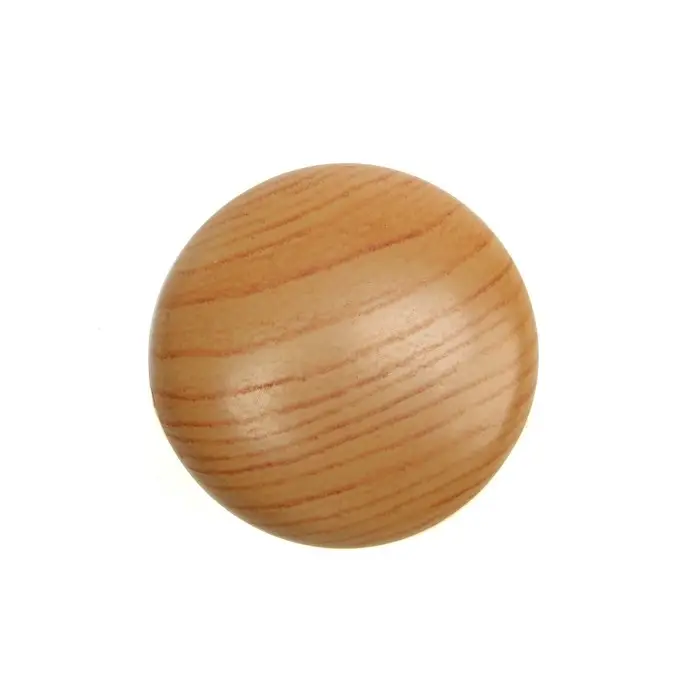 Ручка-кнопка CAPPIO, d=33 мм, пластик, цвет дерево