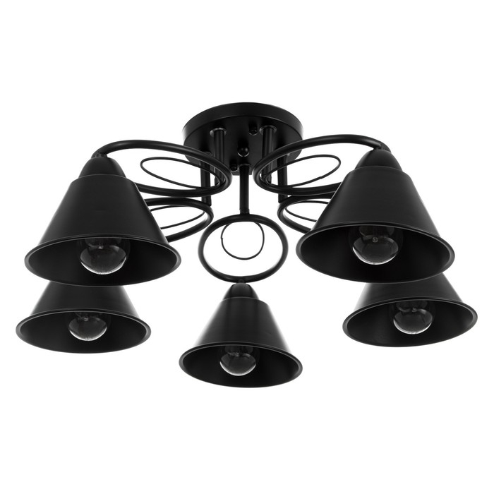 Люстра Люстра "Эдмас" 5хЕ27 40Вт черный 60х60х22 см BayerLux