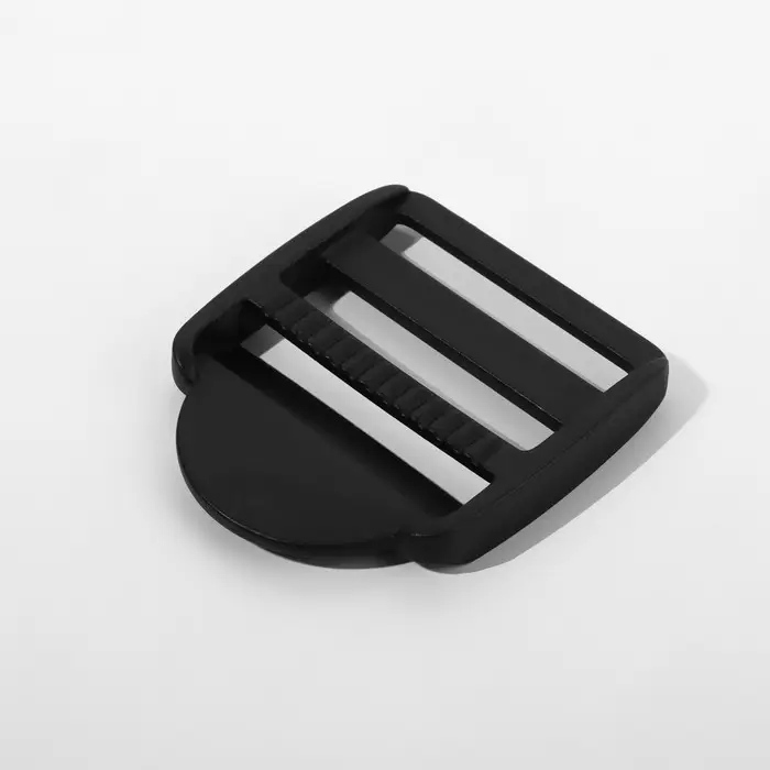 Пряжка регулирующая, трёхщелевая, вн. ширина=38 мм, s=3.5 мм, 10 шт., чёрная Пряжка регулирующая, трёхщелевая, вн. ширина=38 мм, s=3.5 мм, 10 шт., чёрная