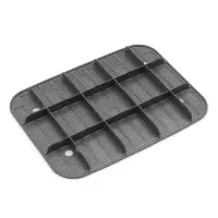 Туалет для кошек &laquo;Сима Люкс&raquo;, 30&times;39&times;19 см, с сеткой, с бортом, пластик, серый