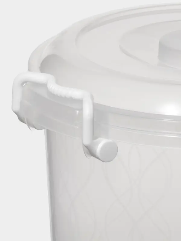 Контейнер пищевой Альтернатива, 8 л, пластик, прозрачный, ручки МИКС