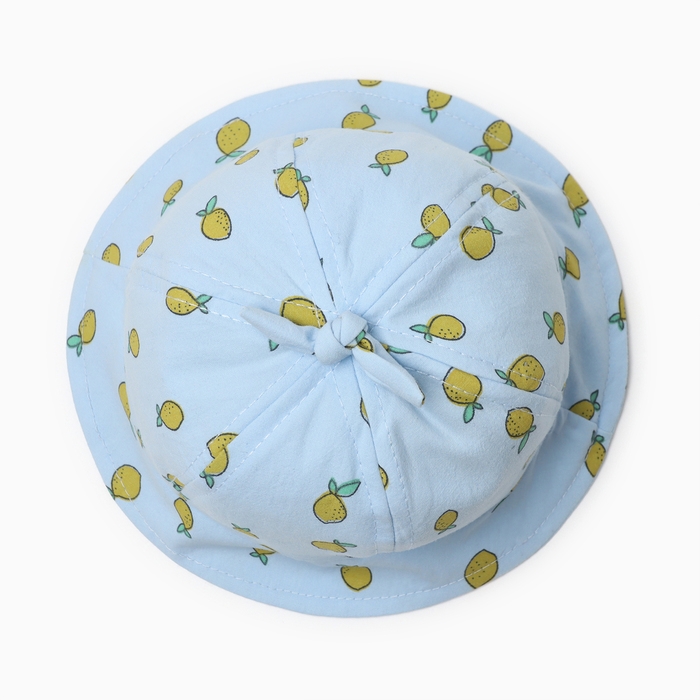 Панама детская Панама детская "Лимончик" MINAKU, цвет голубой, р-р 46