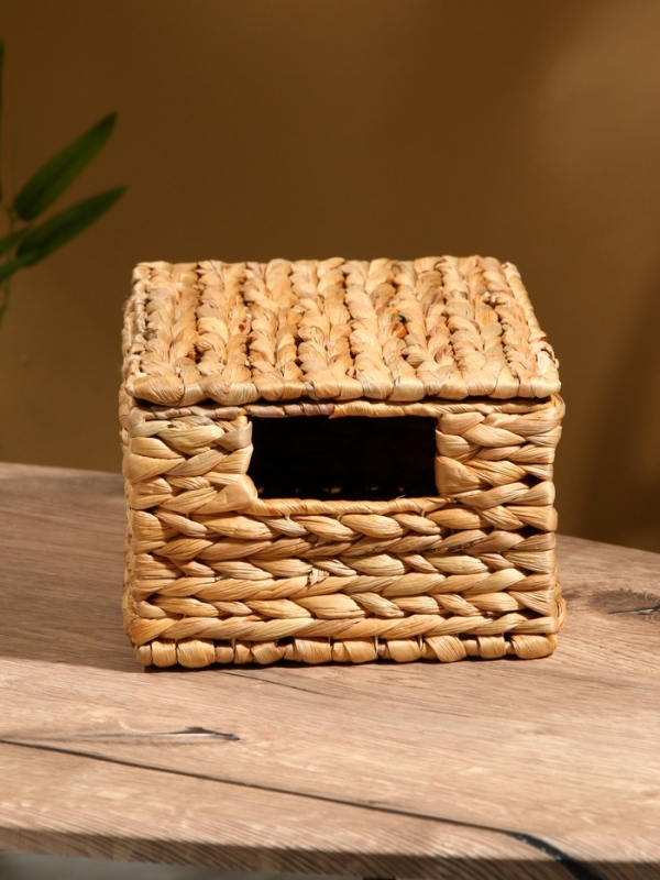 Корзина плетеная 32х20х14 см, +/- 3 см. водный гиацинт