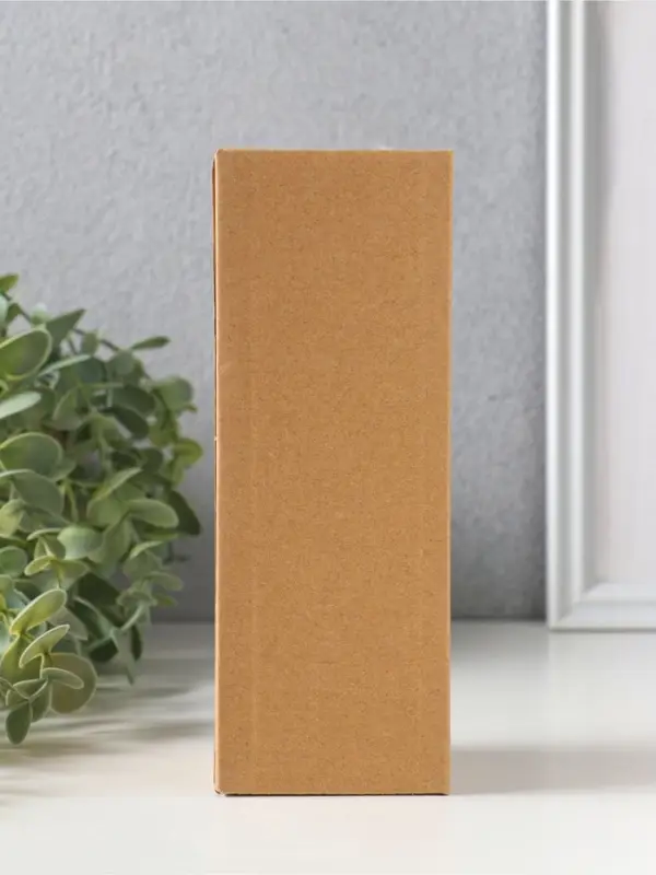 Сувенир керамика "Белый зайка с ожерельем из пуха" 5х4,5х17 см