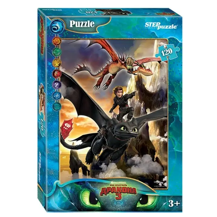 Пазл «Как приручить дракона - 3», 120 элементов Пазл «Как приручить дракона - 3», 120 элементов
