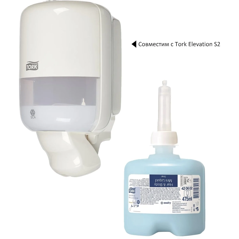 Картридж с жидким мыло гель Tork S2 0,475л, 420602