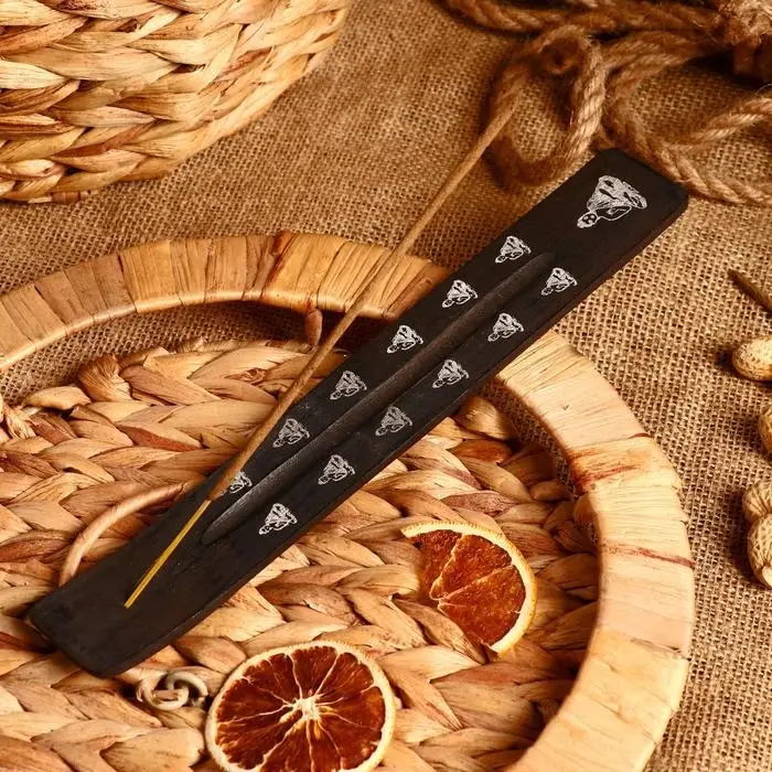 Подставка под благовония "Символы" 26х3,8х2 см МИКС