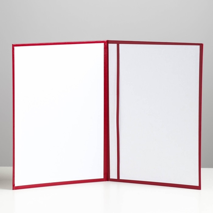 Папка адресная  Папка адресная "С тиснеными углами" бумвинил, бордовая, А4