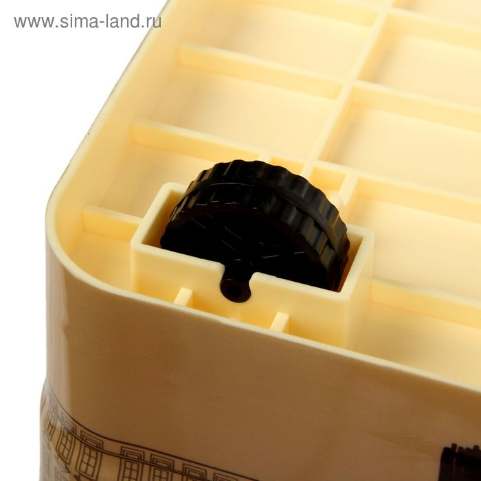 Контейнер для хранения с крышкой «Уличное кафе», 35 л, 50,5×31,5×28 см, на колёсиках, цвет слоновая кость Контейнер для хранения с крышкой «Уличное кафе», 35 л, 50,5×31,5×28 см, на колёсиках, цвет слоновая кость