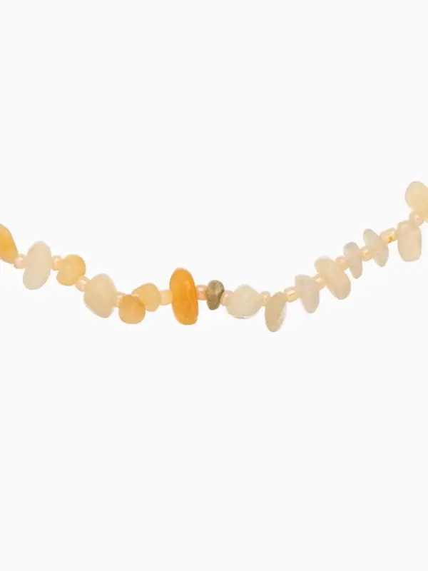 Ожерелье 20 см, цв. янтарный