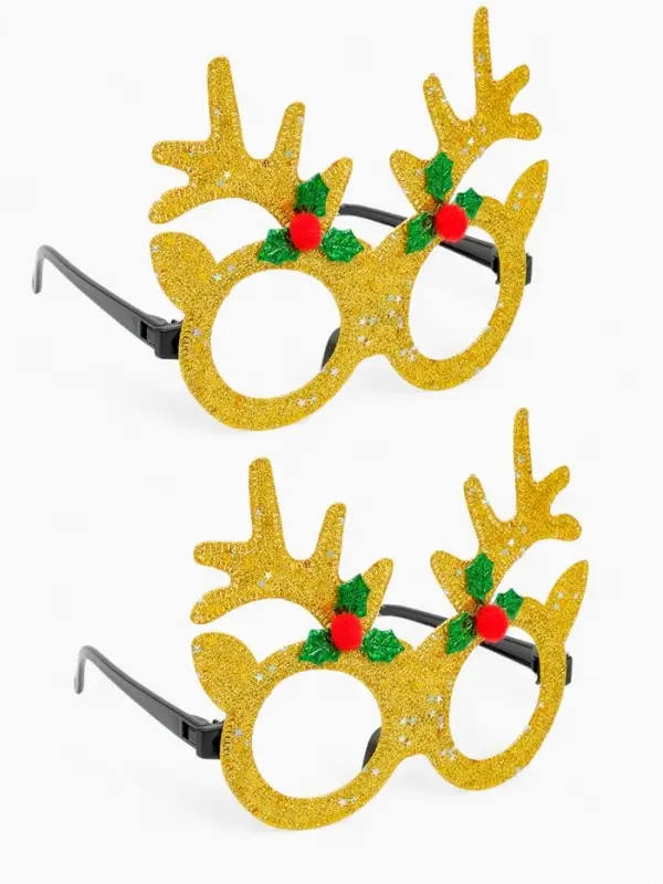 Карнавальные очки «Новогодние» набор 12 штук