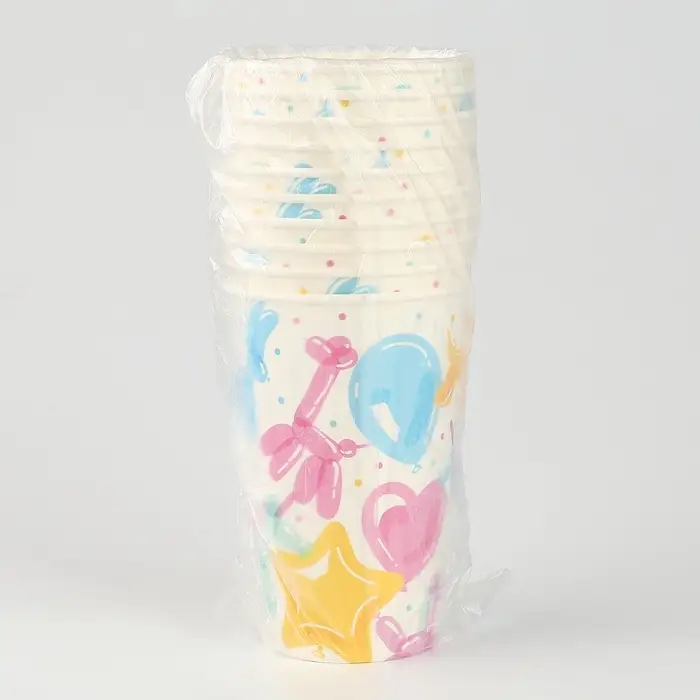 Стакан одноразовый бумажный «Воздушные шары», 400 мл