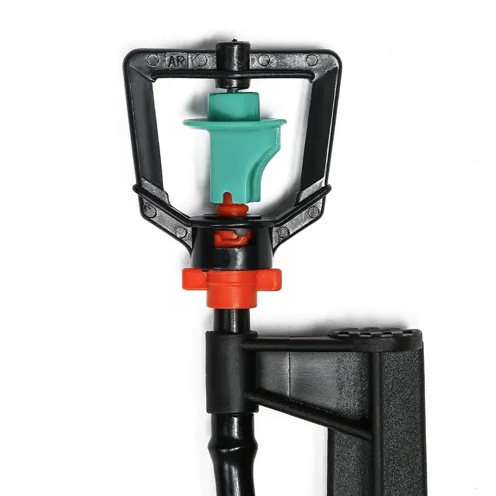 Форсунка-ороситель разбрызгивающая для капельного полива, h=56 см, с пикой, пластик, Greengo