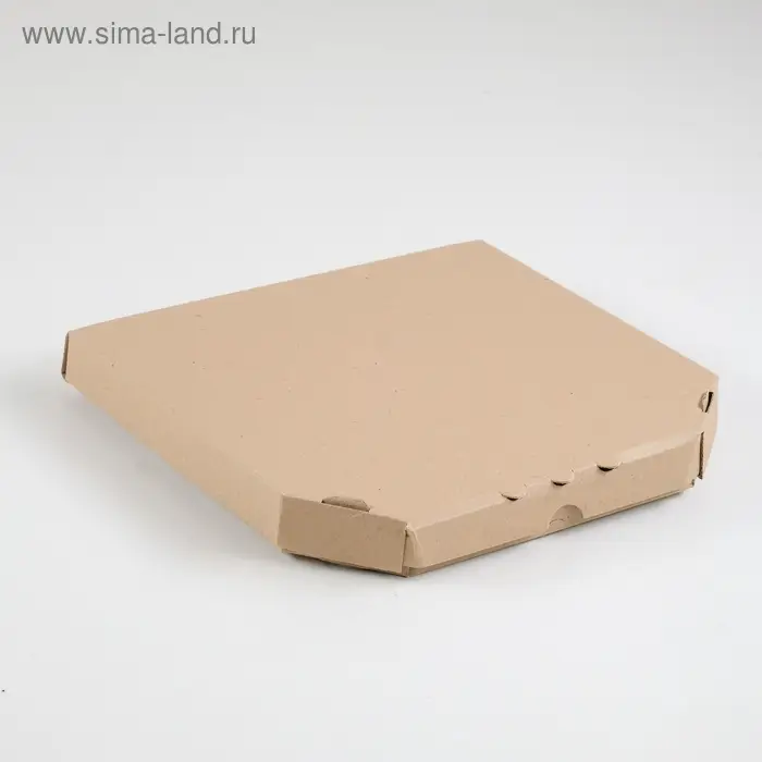 Коробка для пиццы, бурая, 25,5 х 25,5 х 3 см Коробка для пиццы, бурая, 25,5 х 25,5 х 3 см
