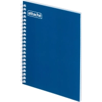 Бизнес-тетрадь А5 80л  ATTACHE, спираль,синий, блок 60г, обложка 215г