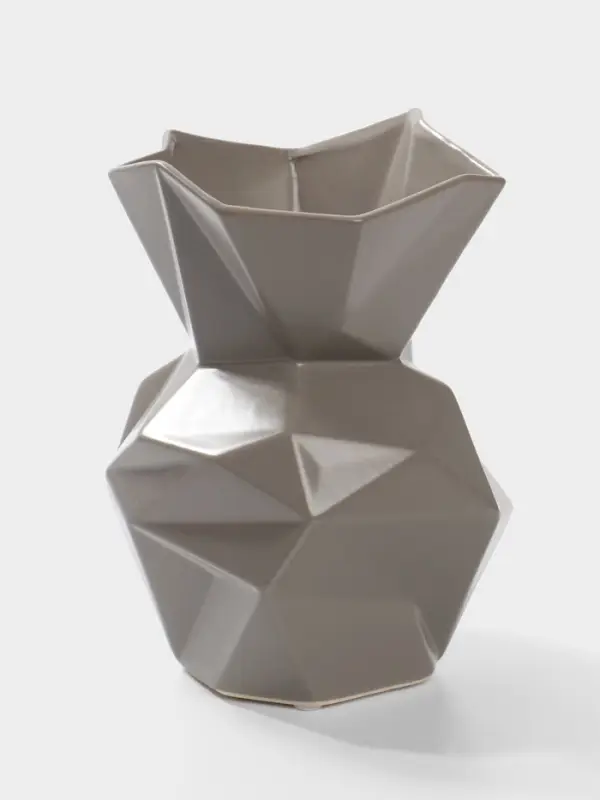 Ваза для цветов &laquo;Анхель&raquo;, 20&times;12 см, керамика, серая
