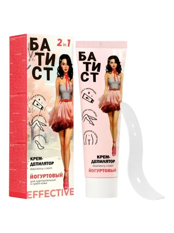 Крем для депиляции &laquo;Батист&raquo; йогуртовый, 100 мл