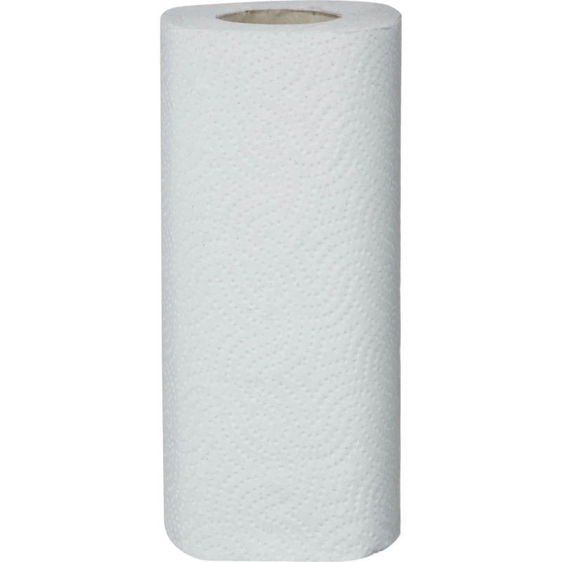 Полотенца бумажные белые втор 2 сл, 12 м, 8 шт/уп_Л