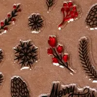 Наклейки для ногтей «Новый год», объёмные, фольгированные, разноцветные