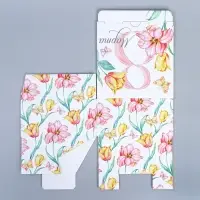 Коробка подарочная сборная, упаковка, «С 8 марта», 15 х 15 х 7 см Коробка подарочная сборная, упаковка, «С 8 марта», 15 х 15 х 7 см