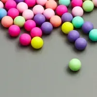 Шарики для творчества пластик &laquo;Маршмеллоу&raquo; матовые, 20 г, 0.8 см