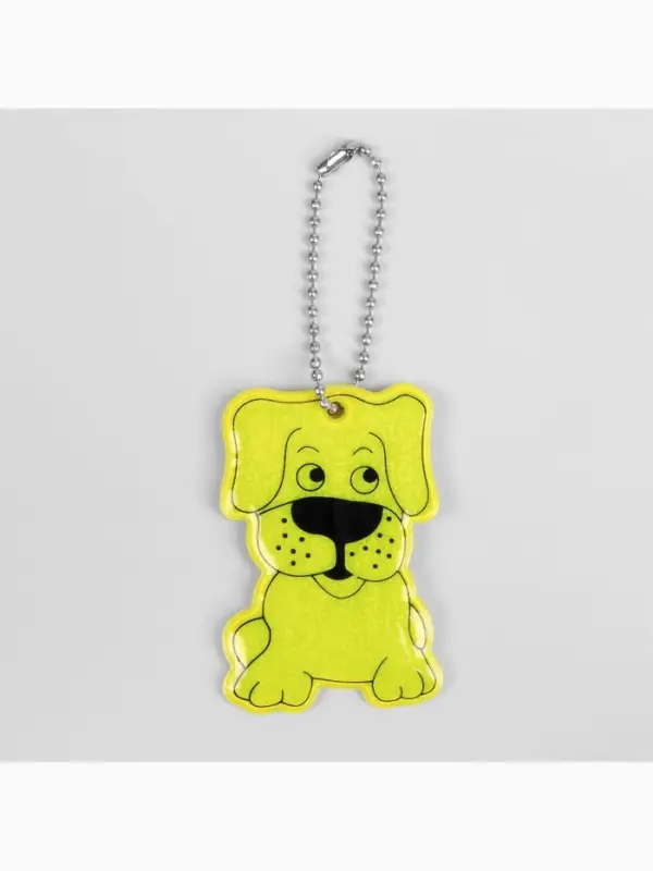 Светоотражающий элемент &laquo;Собака&raquo;, двусторонний, 6&times;3.5 см, МИКС