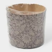 Формы для выпечки кулича бумажные, одноразовые, набор 10 шт., 13.4&times;9.5 см, коричневые