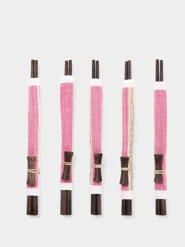 Палочки китайские &laquo;Сирень&raquo;, 5 пар, 25&times;10&times;2 см, кокос, МИКС