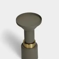 Подсвечник на 1 свечу текстурный &laquo;Графитовый&raquo;, 10.5&times;10.5&times;19.5 см