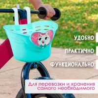 Корзинка детская на велосипед Dream Bike, 22.7&times;13.5&times;14.3 см, бирюзовая