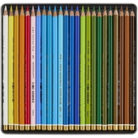 Карандаши цветные худож POLYCOLOR Пейзаж 24цв/наб мет.кор. 3824024015PL