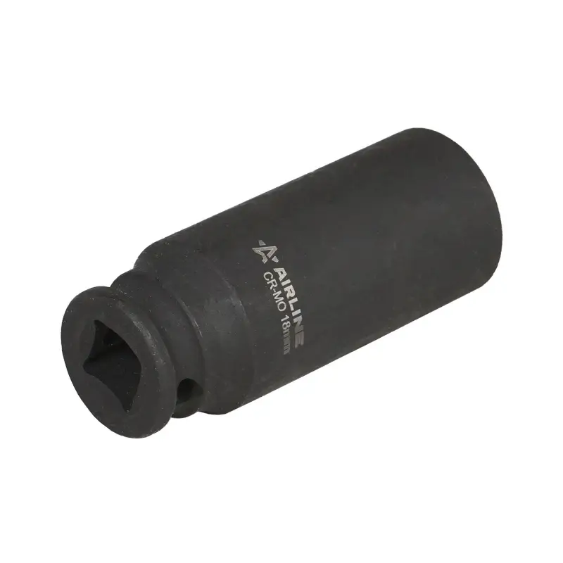 Головка ударная торцевая 3/8"DR шестигранная глубокая 18мм, L=65мм