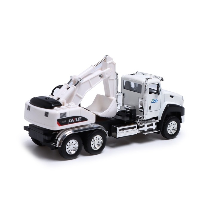 Грузовик металлический «Кран», инерция, открываются двери, свет и звук Грузовик металлический «Кран», инерция, открываются двери, свет и звук