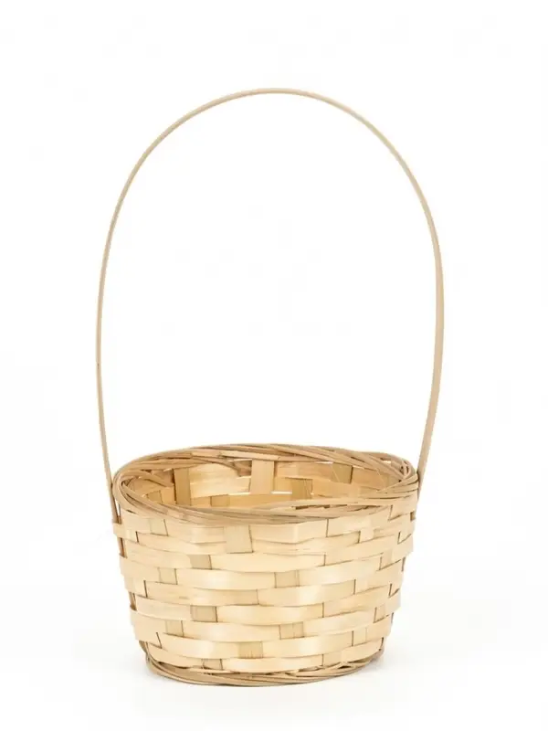 Корзина плетёная, d=17&times;9&times;30 см, бамбук