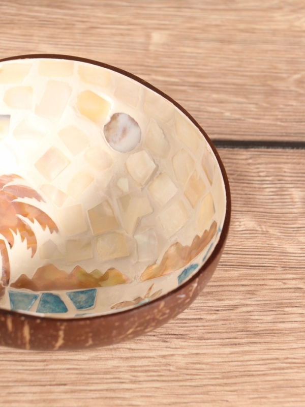 Чаша Чаша "Пальма" 14х14х6 см, кокос