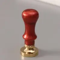 Печать для сургуча с пластиковой ручкой &laquo;Венок с буквой U&raquo;, 2.5&times;2.5&times;6.3 см