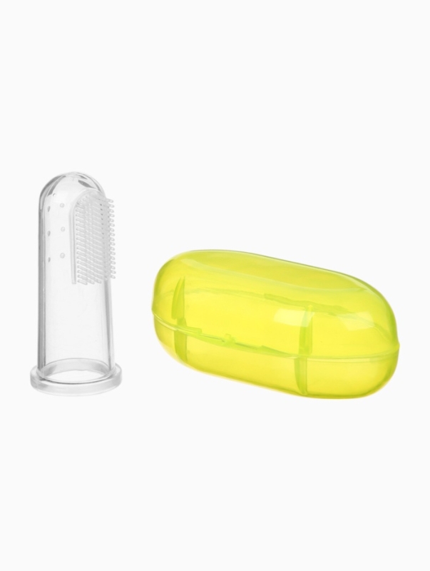 Прорезыватель - массажер детский в контейнере, 3 в 1, на палец, силиконовый от 3 мес. Прорезыватель - массажер детский в контейнере, 3 в 1, на палец, силиконовый от 3 мес.