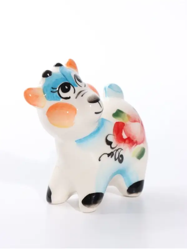 Фигурка фарфоровая &laquo;Козлик Богдан&raquo;, гжель, 6.5&times;6&times;3.5 см, МИКС