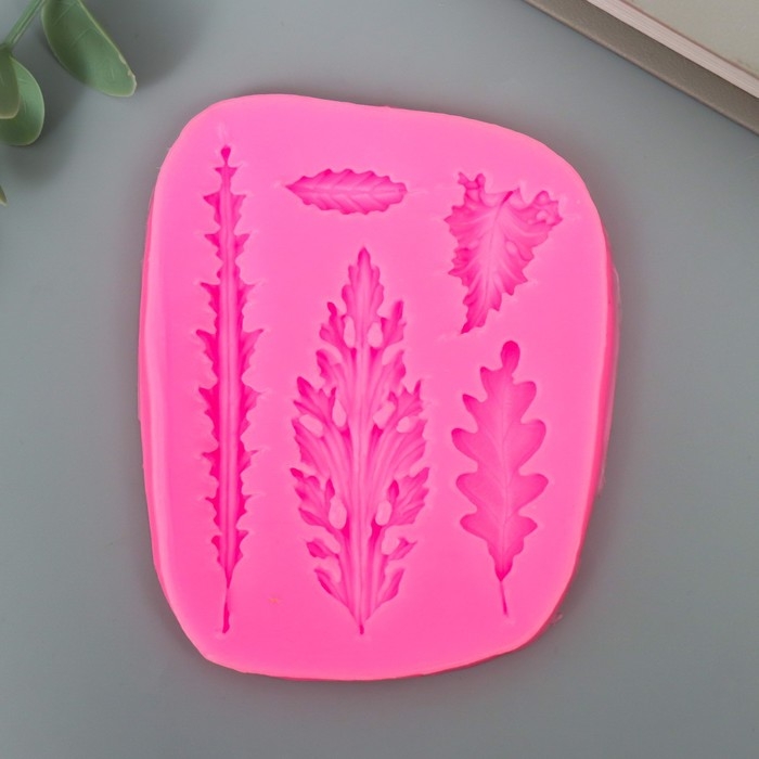 Молд силикон Молд силикон "Листья" 5 предметов 1х8х10 см