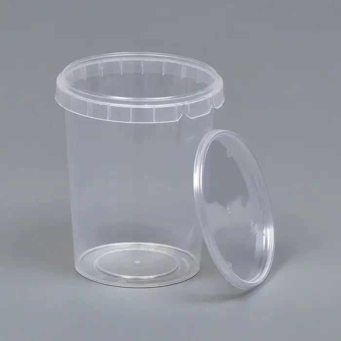 Банка круглая ПП  Банка круглая ПП "Бочка", 520 мл