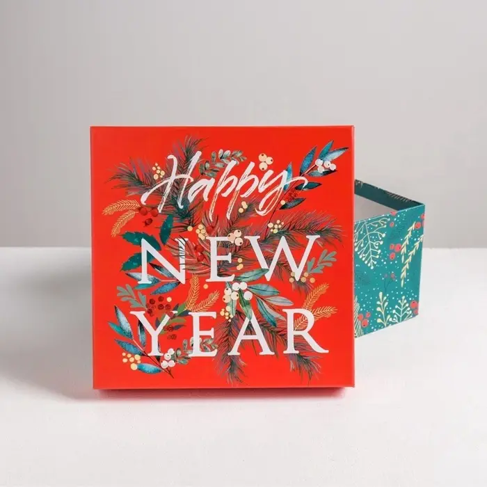 Набор подарочных коробок 6 в1 Happy new year, 10&times;10&times;6 - 20&times;20&times;11 см, Новый год