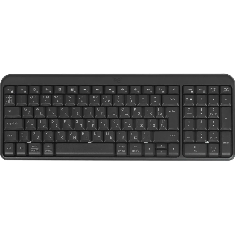 Клавиатура беспроводная Logitech K250 BT Graphite русская раскл(920-013452)