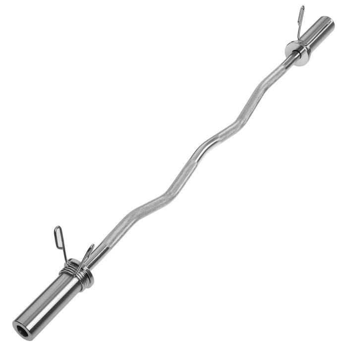 Гриф гнутый Вайдера W-образный с замками ONLYTOP, вес 6,3 кг, 120 см, d=50 мм, до 120 кг Гриф гнутый Вайдера W-образный с замками ONLYTOP, вес 6,3 кг, 120 см, d=50 мм, до 120 кг