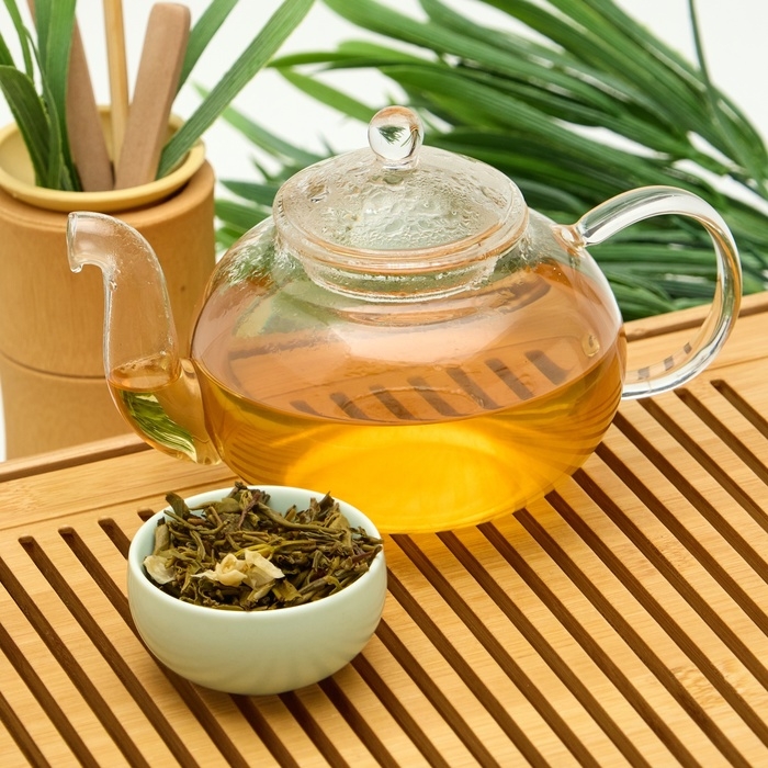 Китайский зеленый жасминовый чай Китайский зеленый жасминовый чай "Жасминовый снегопад, Моли Пяо Сюэ", 100 г, 2023 г