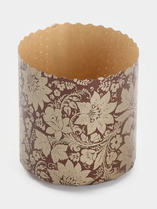 Набор бумажных форм для кулича "Узоры", 90х90 мм, 10 шт