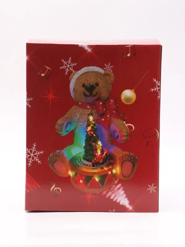 Фигура светодиодная &laquo;Мишка&raquo; 25&times;19 см, муз, USB, AAx3 (не в комплекте), МУЛЬТИ